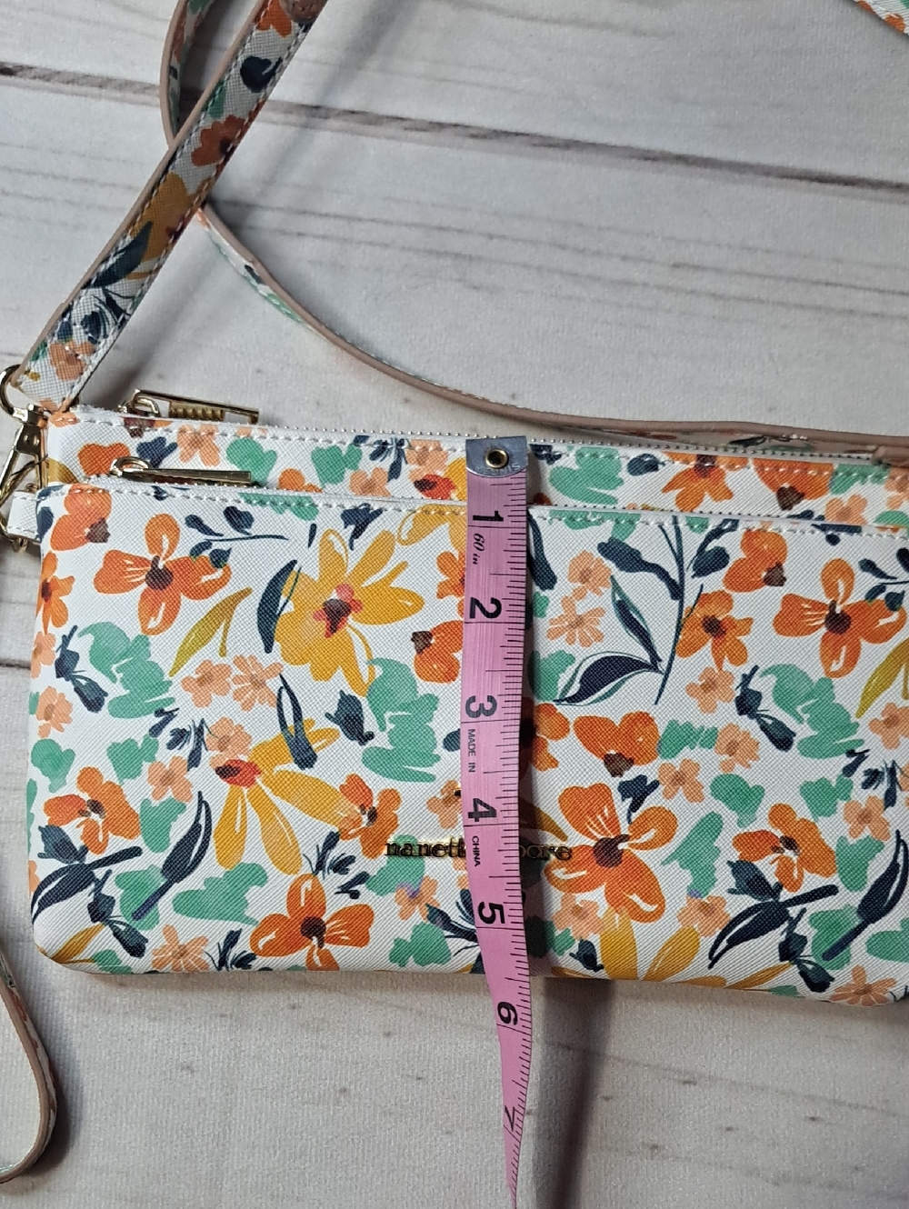 Nanette Lepore Floral Crossbody Wristlet - Picture 4 of 15